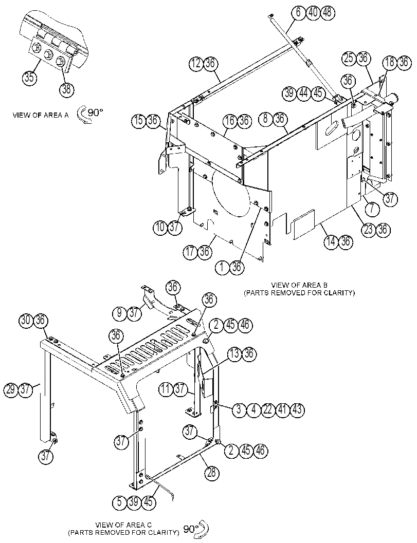 Капот с защитой 4489474 CAT