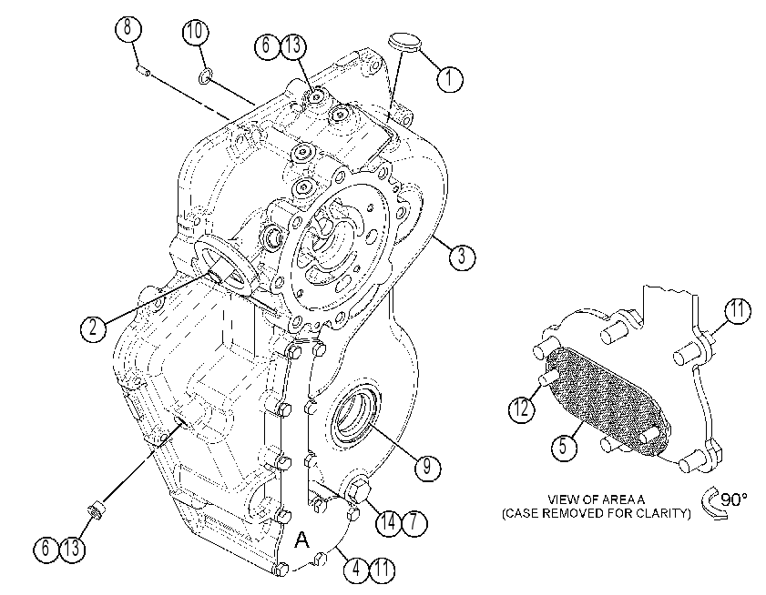 Корпус трансмиссии 4264362 CAT