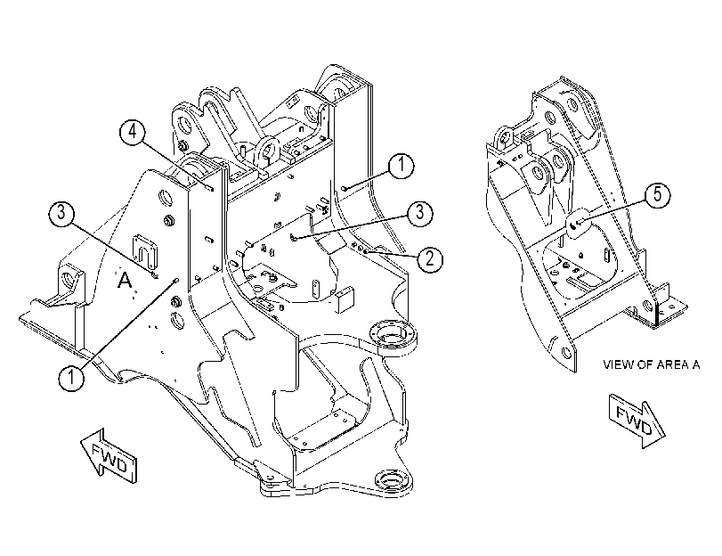 FRAME AS-LOADER 3875783 CAT