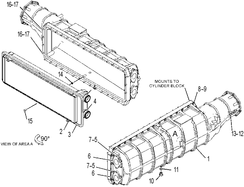 AFTERCOOLER GP-TREATED WATER 7E3100 CAT