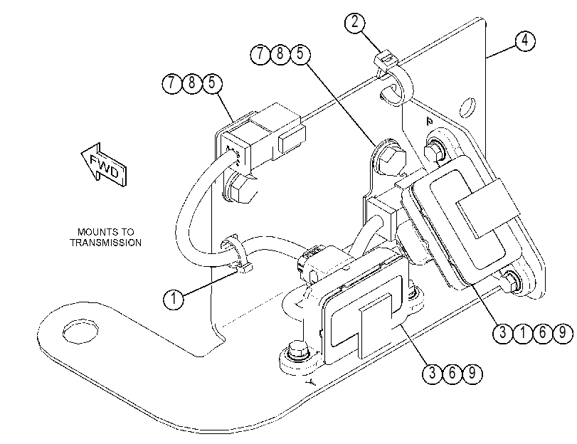SENSOR & MTG GP-GRADE 4616186 CAT