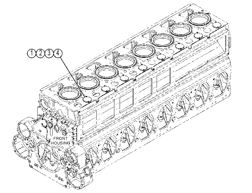 Крышка блока цилиндров 4640347 CAT