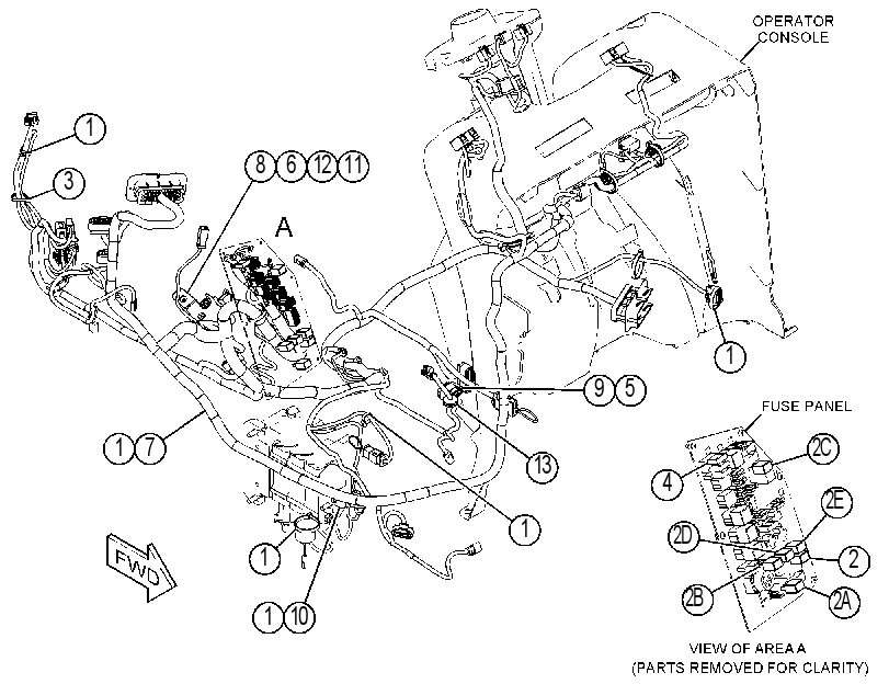 Проводка площадки 4305018 CAT