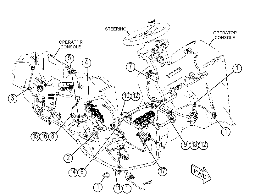 Проводка площадки 4305016 CAT