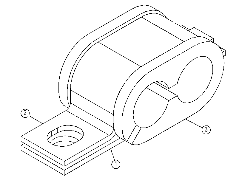 CLAMP GP-HYDRAULIC LINES 4186285 CAT