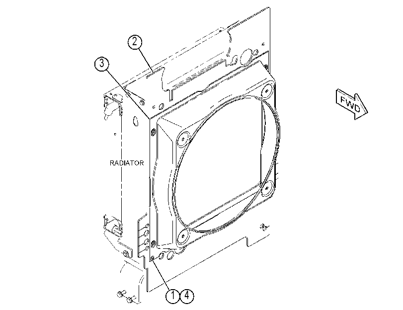 SHROUD GP-RADIATOR 4533738 CAT