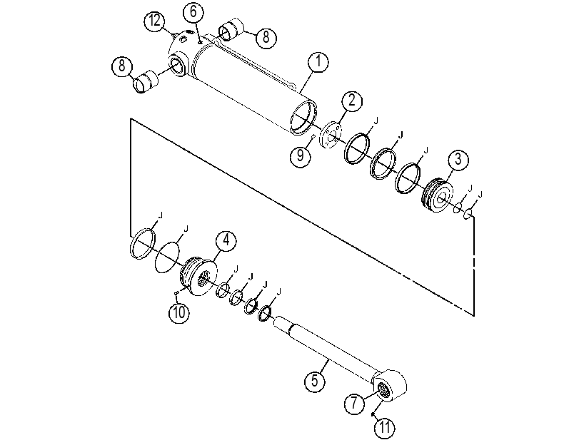Цилиндр наклона 4605627 CAT