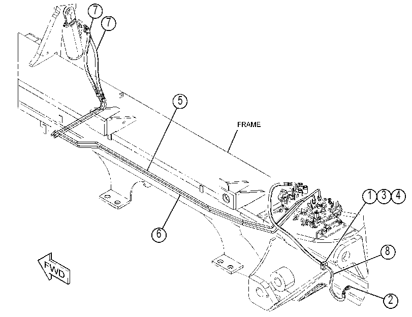 LINES GP-FRAME LEVELING 4644933 CAT
