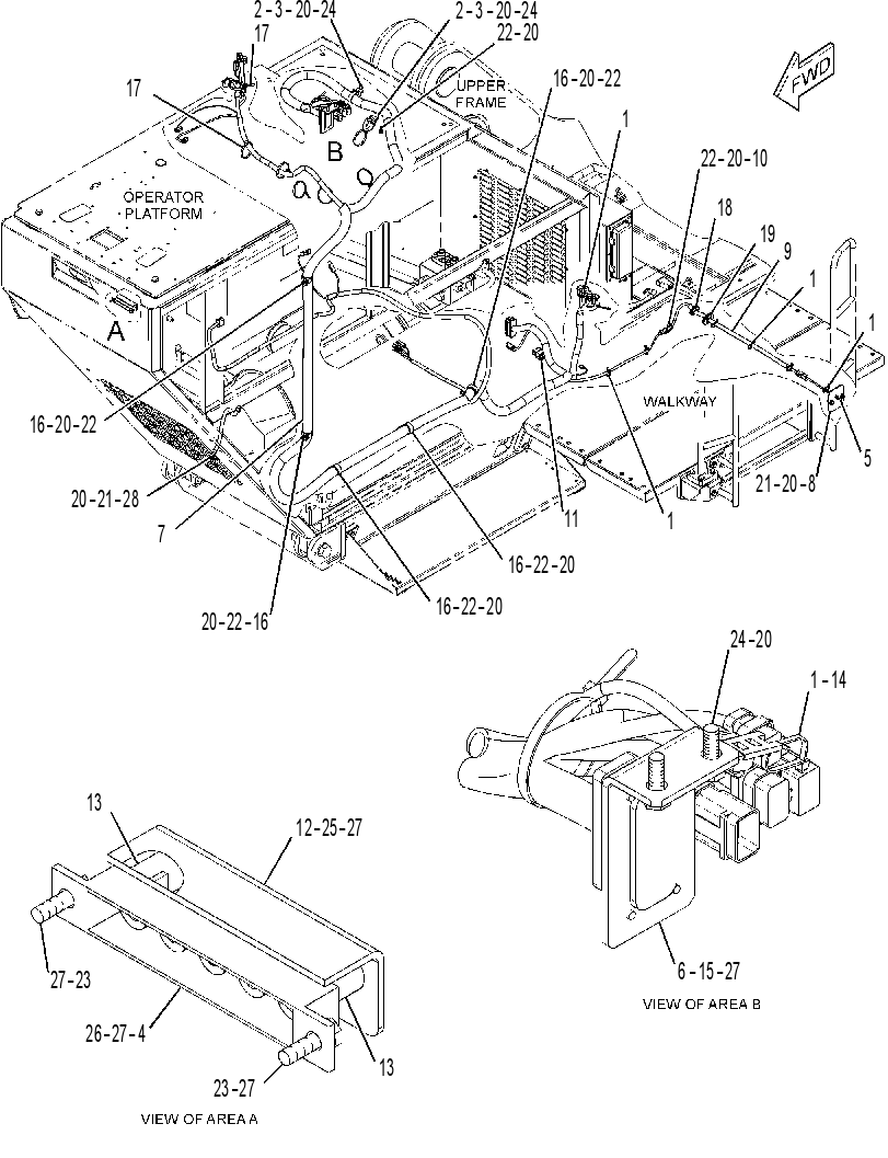 WIRING GP-CAB RISER 2764254 CAT
