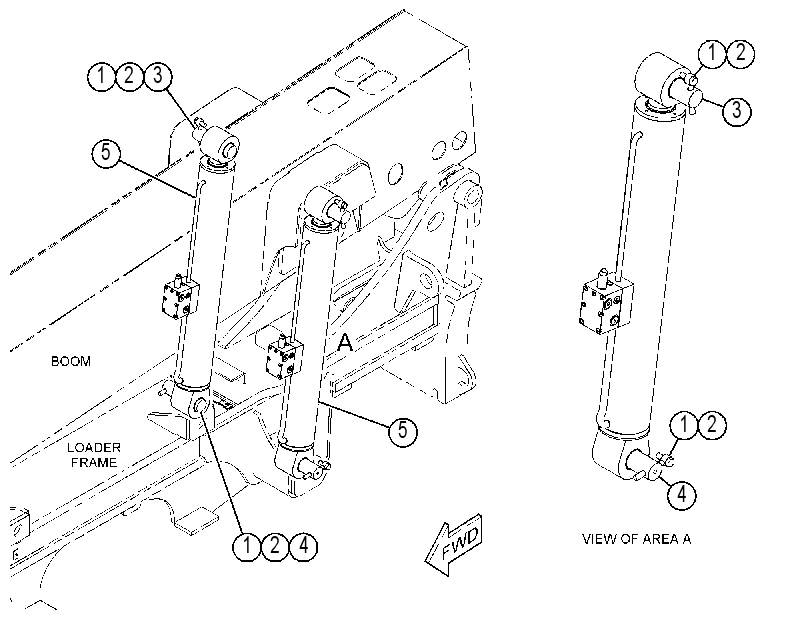 CYLINDER & MTG GP-BOOM 4651310 CAT