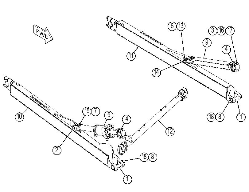 PUSH ARM GP-STABILIZER 4621581 CAT