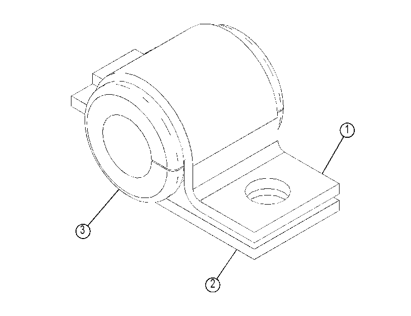 CLAMP GP-HYDRAULIC LINES 4186288 CAT