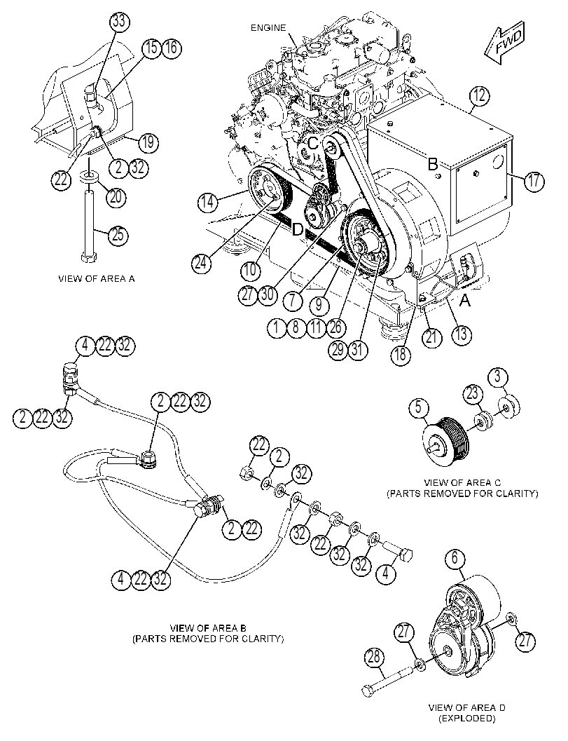 GENERATOR & MOUNTING GP 4602349 CAT