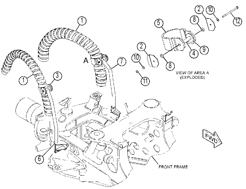 SUPPORT GP-HITCH LINES 4358491 CAT
