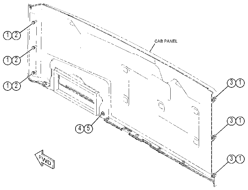 MOUNTING GP-CAB PANEL 4589335 CAT