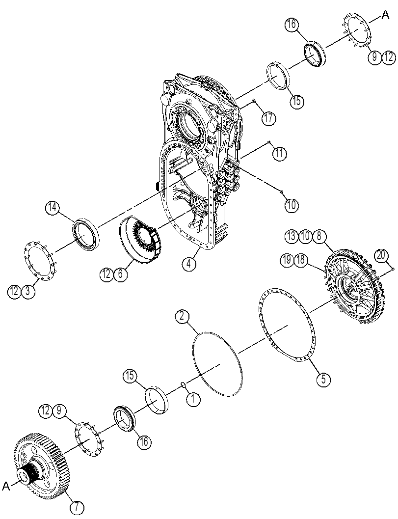 CASE GP-TRANSFER 3601428 CAT