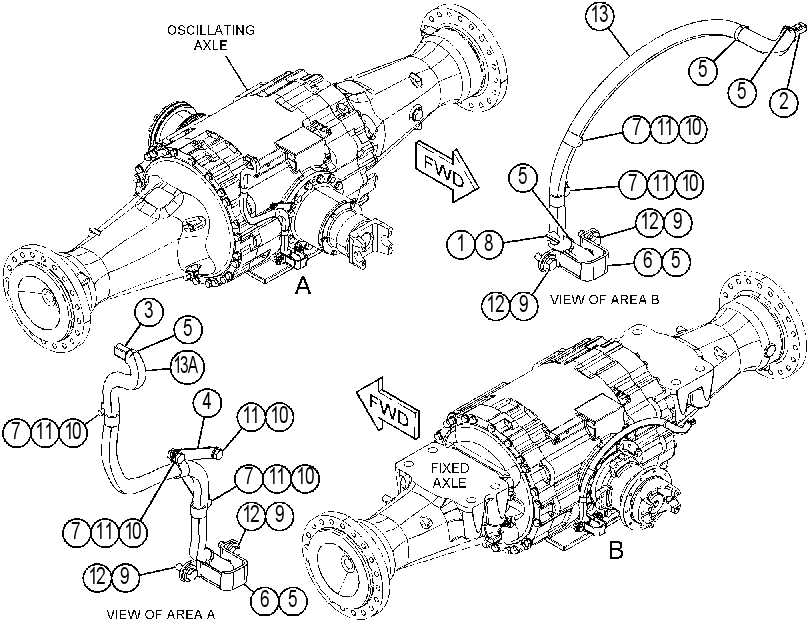 WIRING GP-AXLE TEMPERATURE 4243818 CAT
