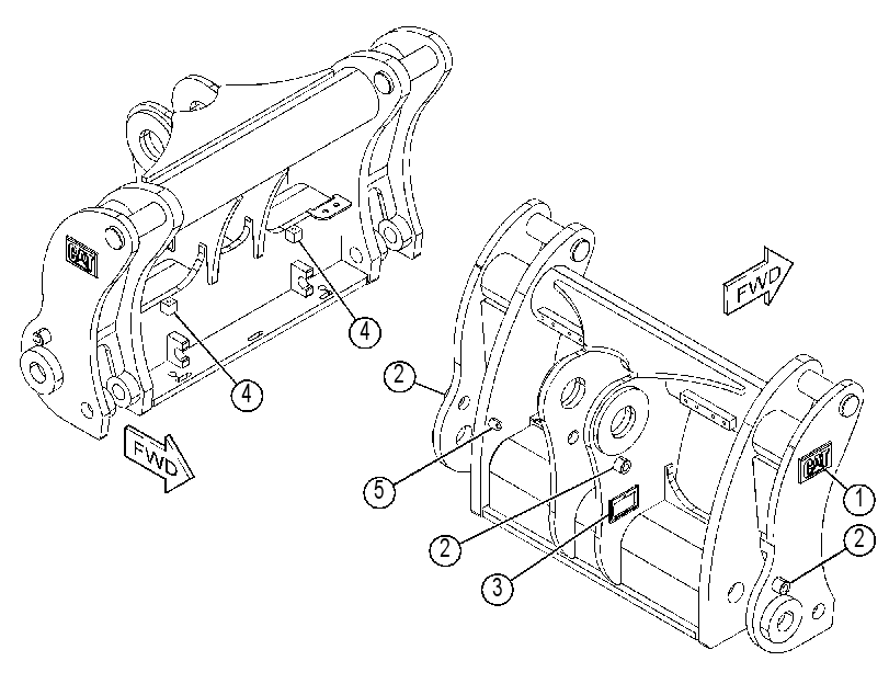 FRAME GP-QUICK COUPLER 4606290 CAT
