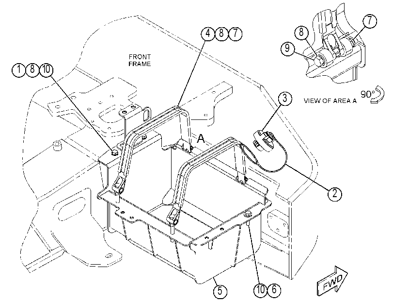 MOUNTING GP-DEF TANK 3881778 CAT