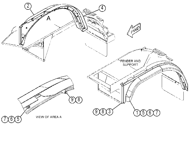 EXTENSION GP-FENDER 3986133 CAT