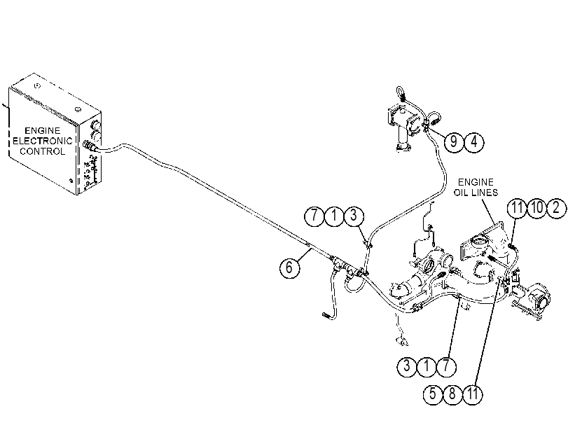 Проводка двигателя 4549734 CAT