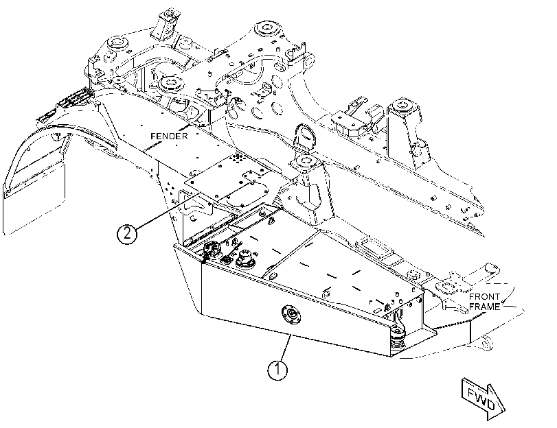 TANK AR-FUEL 3966304 CAT