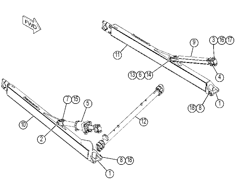 PUSH ARM GP-STABILIZER 4621589 CAT