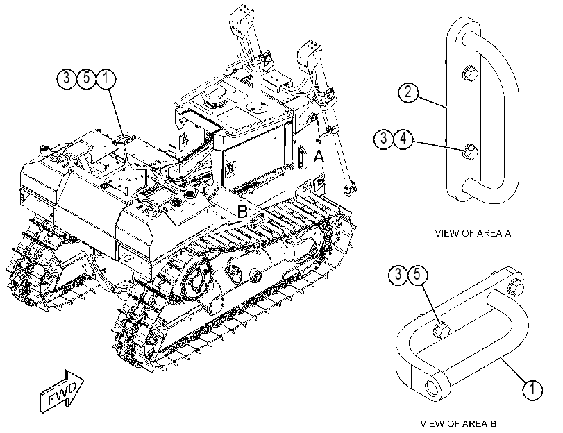 Поручень 3911609 CAT