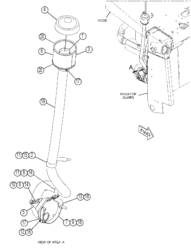 LINES GP-ALTERNATOR AIR 3911607 CAT