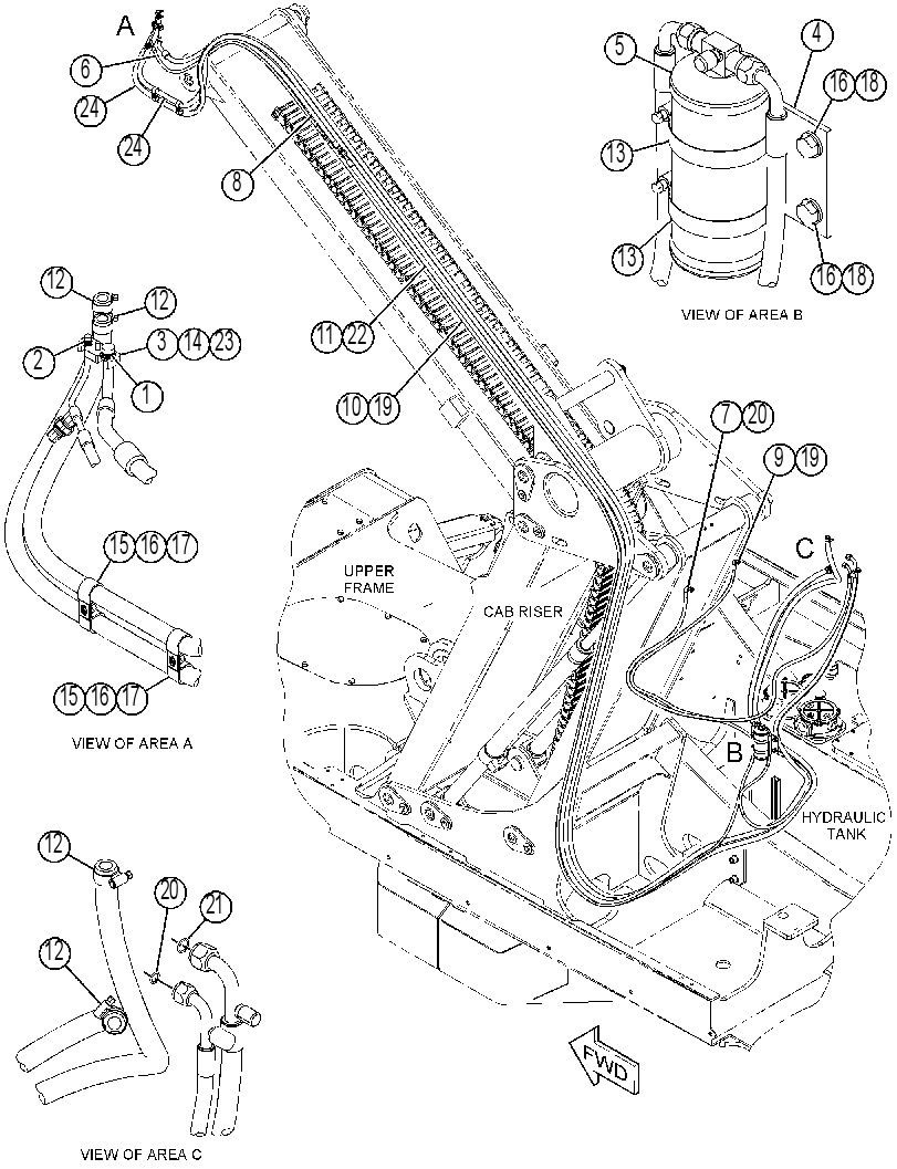 LINES GP-HEATER & AIR COND 3957500 CAT