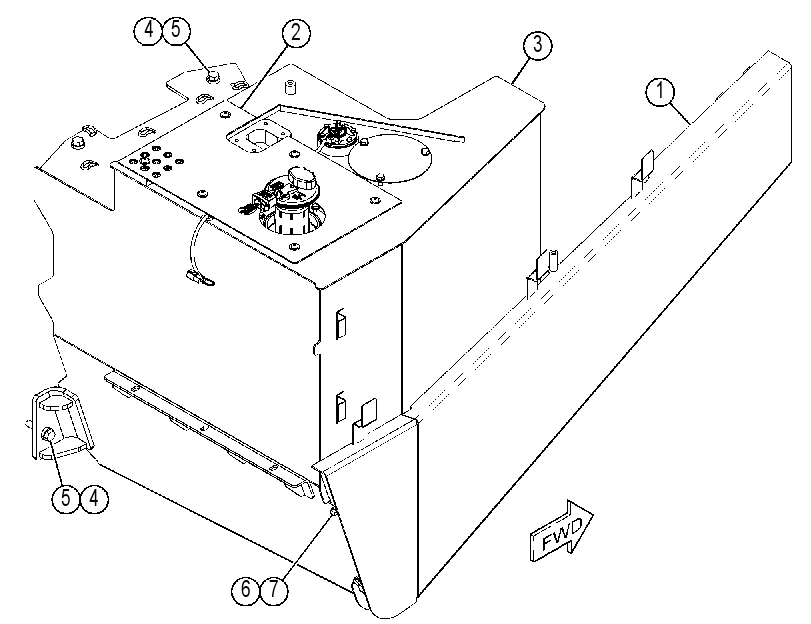 TANK AR-FUEL 3881792 CAT