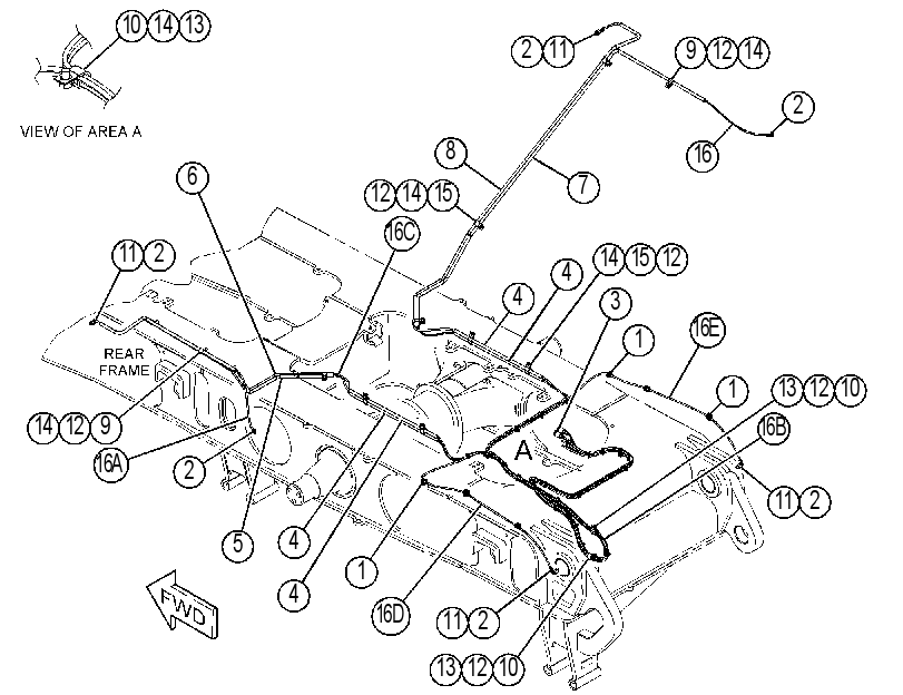 Трубопроводы смазки 4165341 CAT