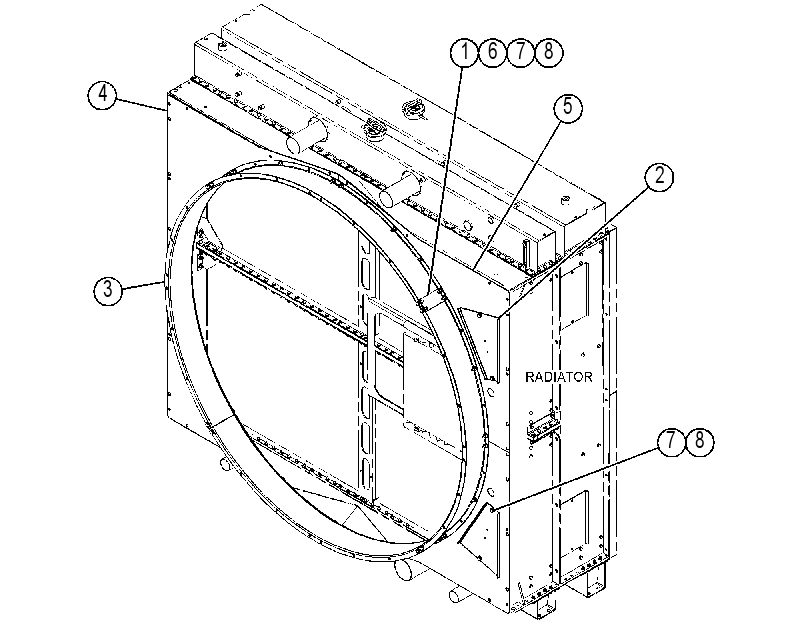 SHROUD GP-RADIATOR 4615055 CAT
