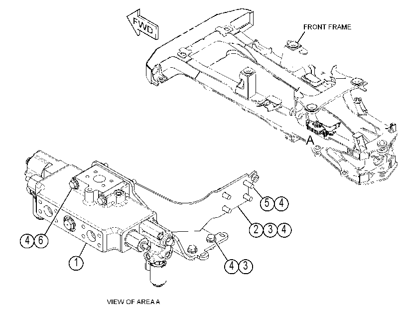VALVE & MTG GP-HOIST CONTROL 3848209 CAT