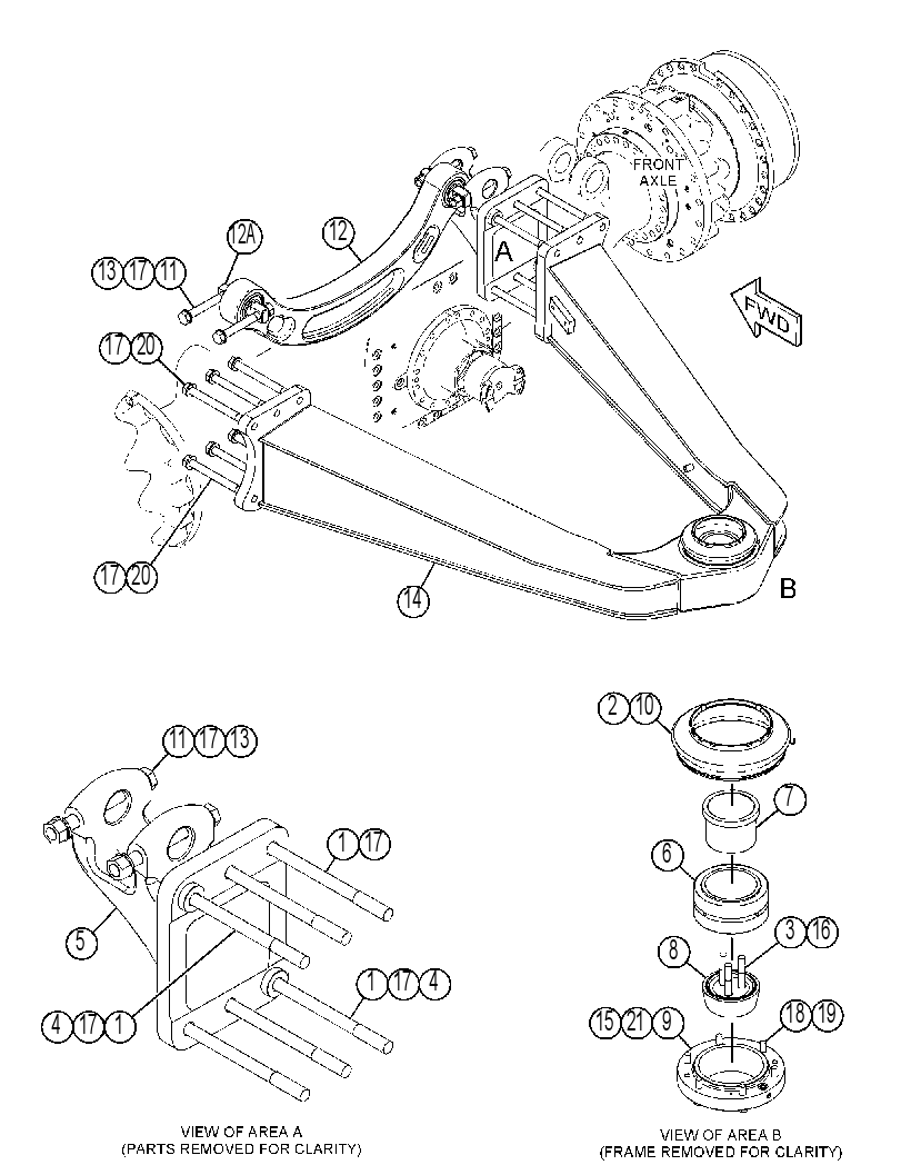 FRAME GP-FRONT SUSPENSION 3889407 CAT