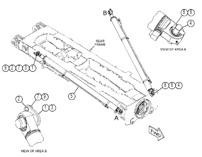 CYLINDER & MTG GP-HOIST 4587832 CAT