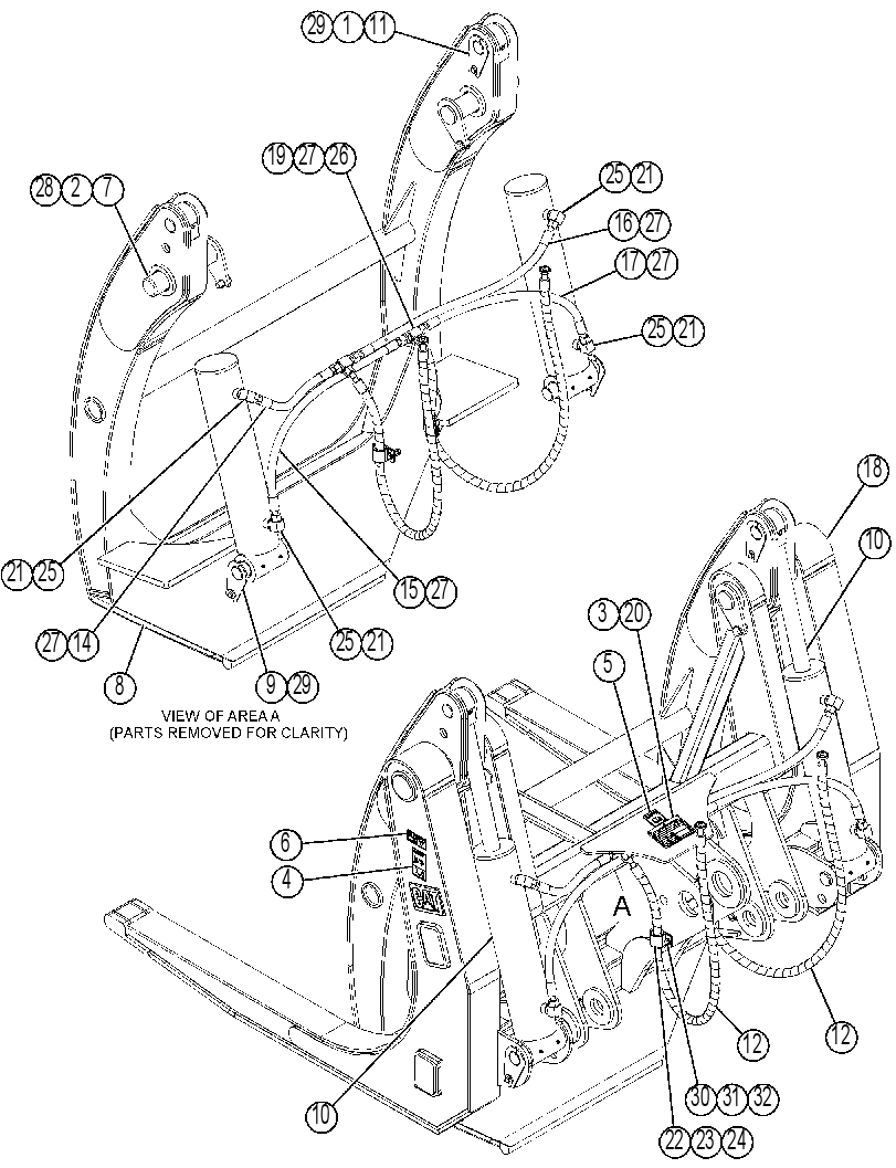 FORK GP-LOG 4452466 CAT