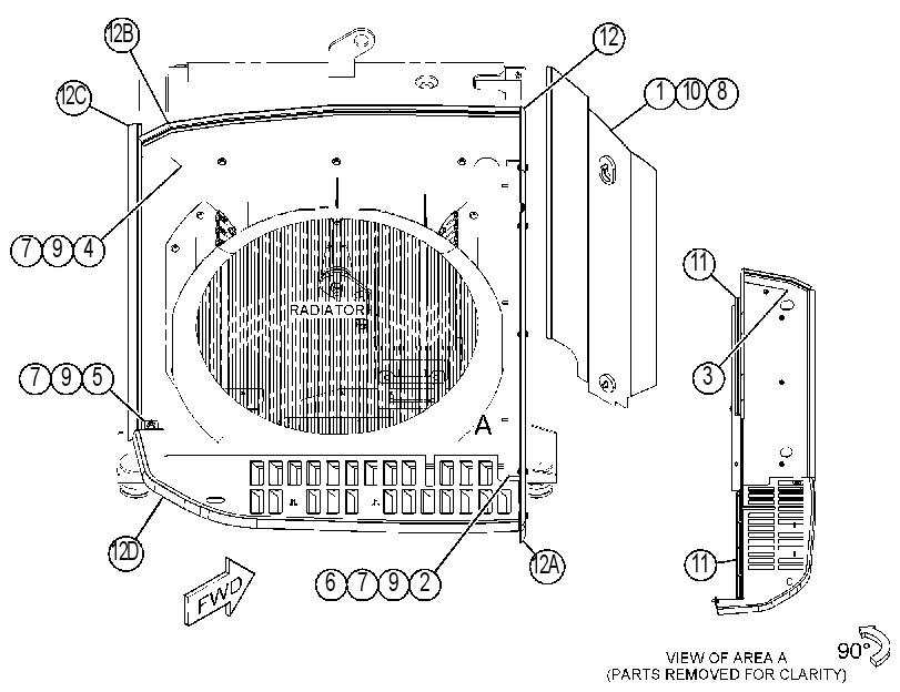 BAFFLE GP-RADIATOR 4525699 CAT