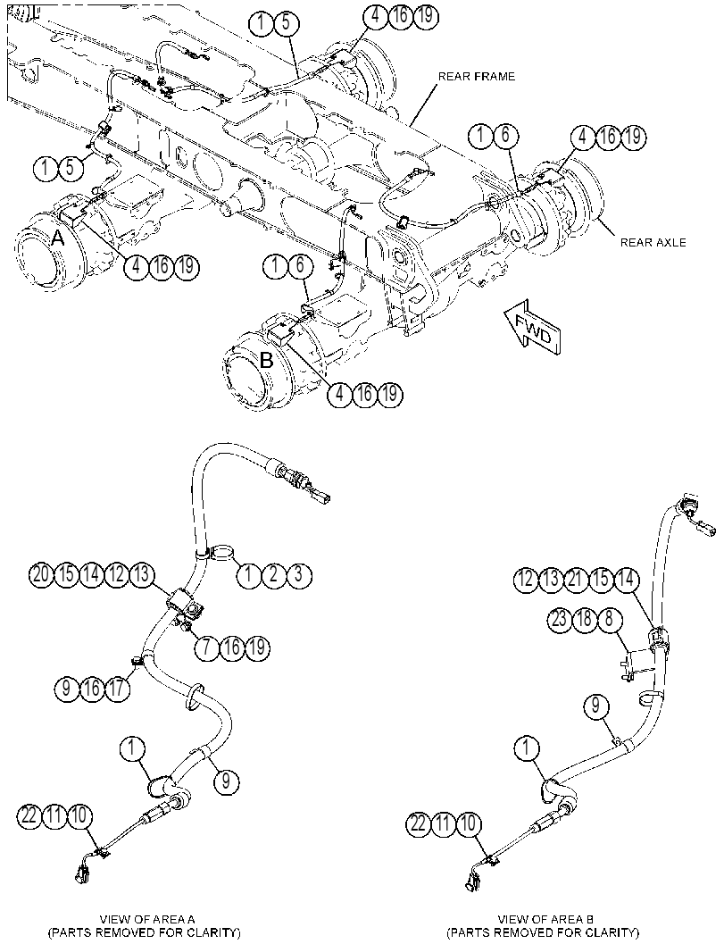 WIRING GP-REAR AXLE 4379660 CAT