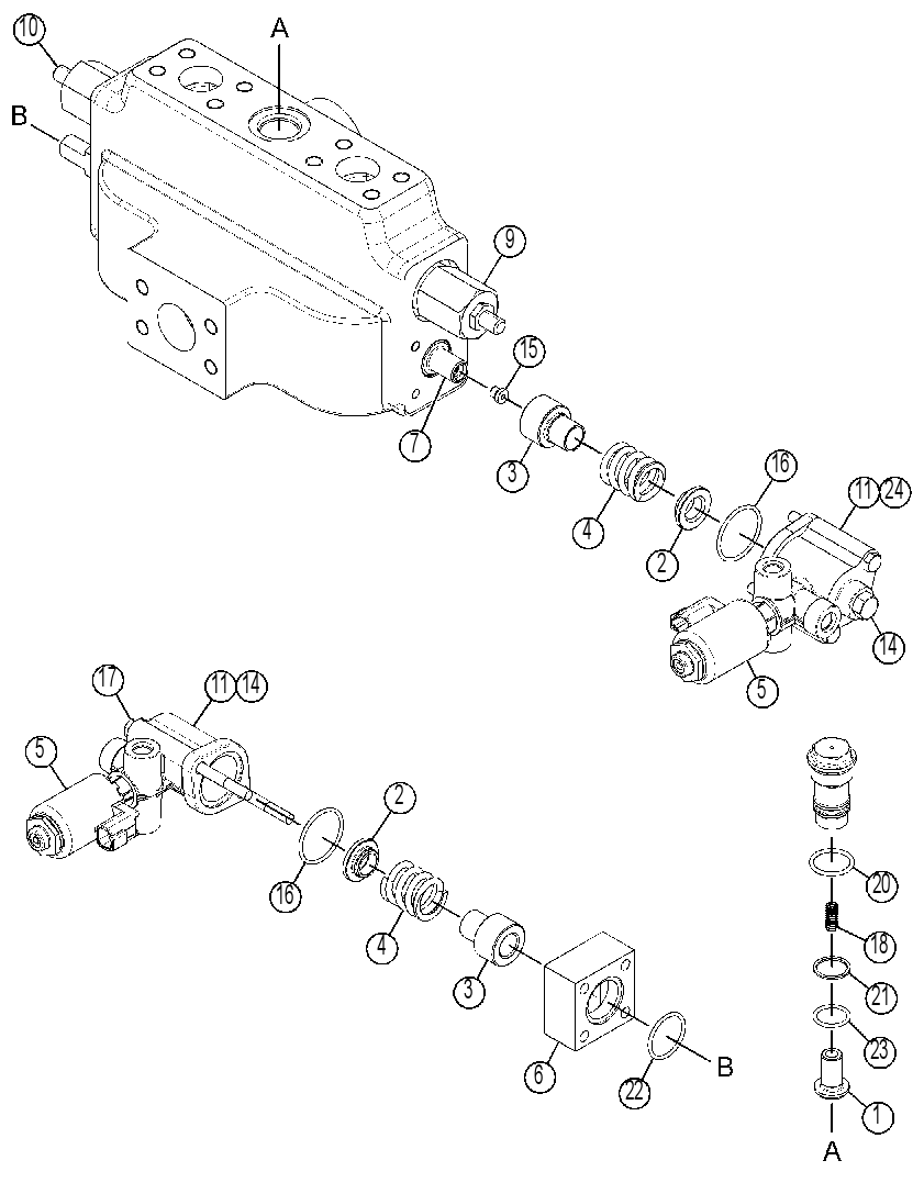 VALVE GP-HOIST CONTROL 3893874 CAT