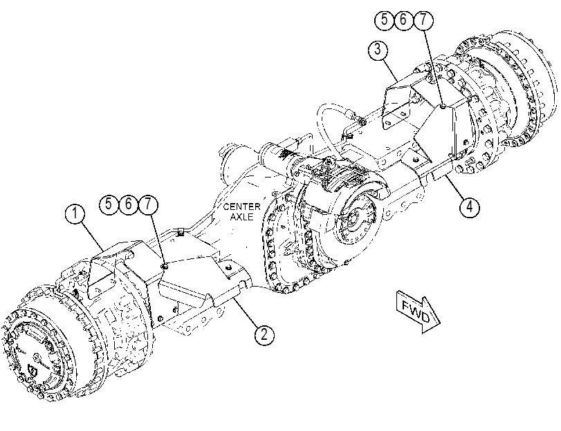 GUARD GP-AXLE 3954082 CAT