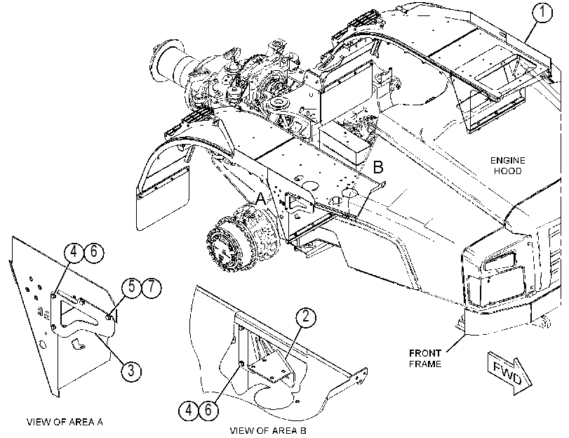 FENDER & SUPPORT GP 3880916 CAT