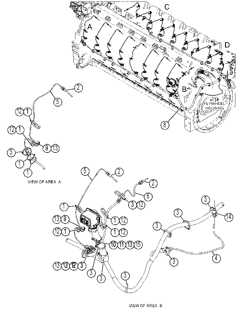 Проводка датчиков 4520358 CAT