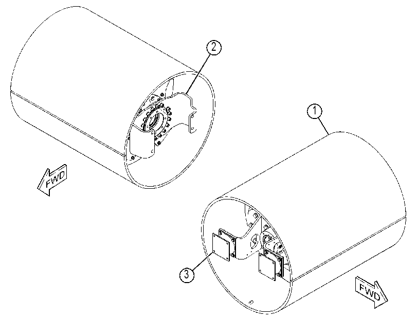 DRUM GP-DRIVE & VIBRATORY 3865844 CAT