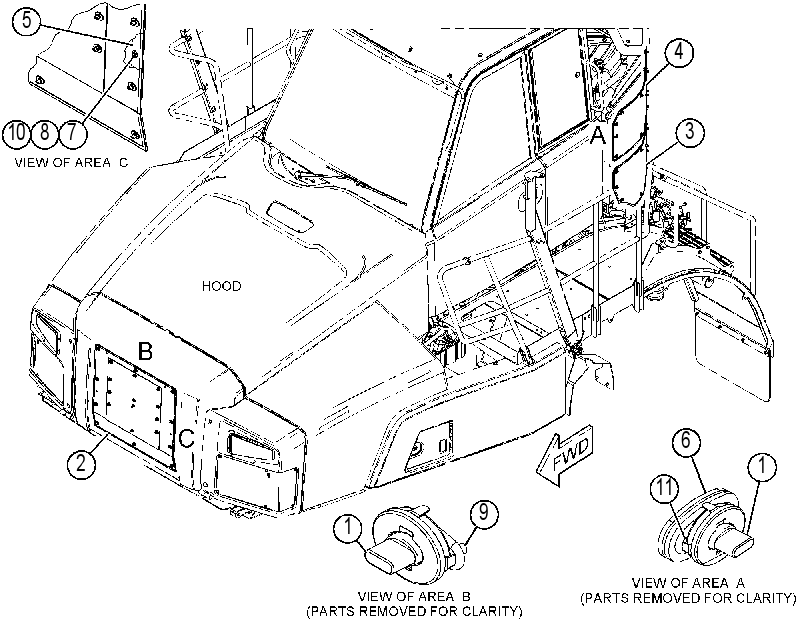Крышка смотровая 4571976 CAT