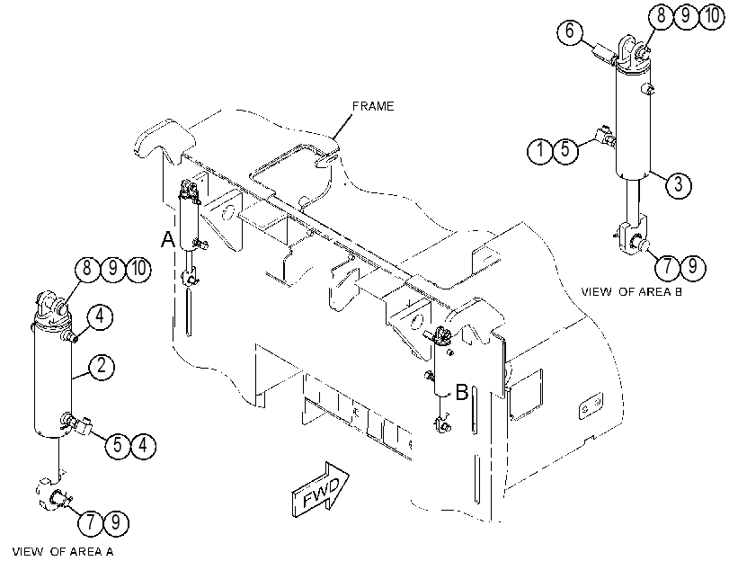 CYLINDER & MTG GP-AUGER 4336592 CAT