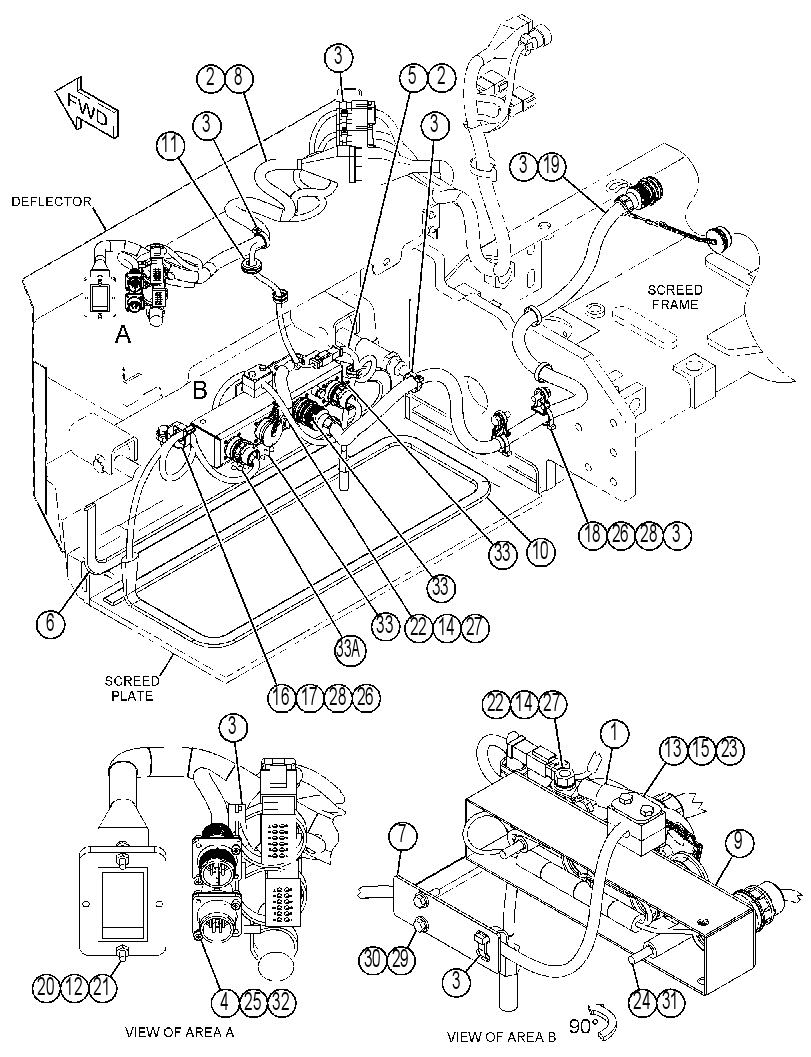WIRING GP-SCREED HEATER 4381052 CAT