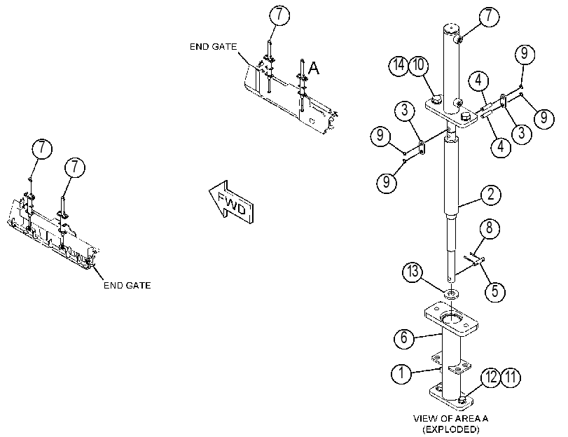 CYLINDER & MTG GP-HYDRAULIC 4753831 CAT