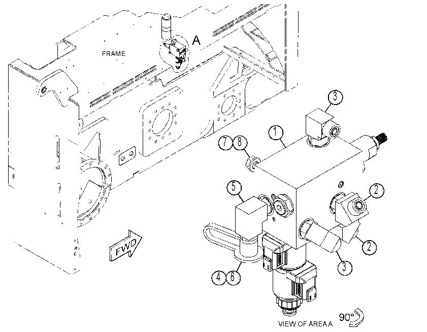 VALVE & MTG GP-TRUCK HITCH 4336608 CAT