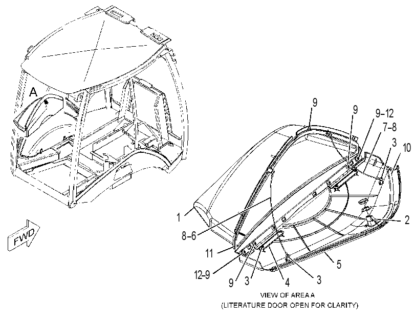 COMPARTMENT GP-LITERATURE 2482720 CAT